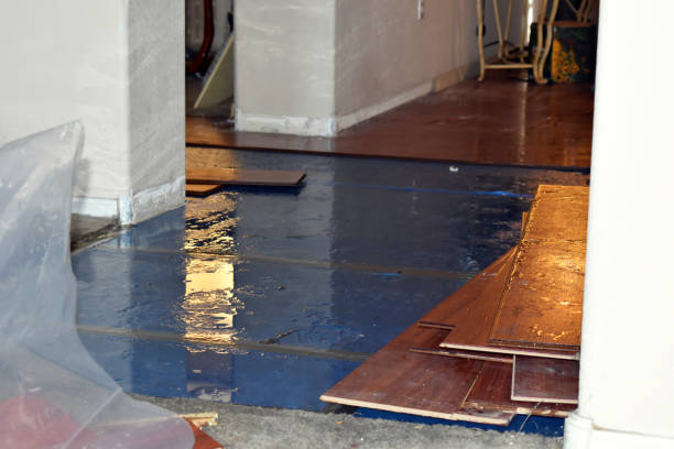 Professional Sewage Cleanup technician working in Cushing, WI